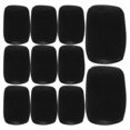 thumbnail image 3 of Miangastore Housse de Pare-Vent en Mousse Durable pour Réduction de Bruit Noir Ensemble de 12, 3 of 9