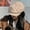 Khaki, variant on The New Fashion Temperament Shows The Small Hat Version Of The Sweet Small Edge Stitching Sun Hat