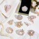 thumbnail image 2 of 10 estilos de broches para mujer: broches de perlas, broches de solapa, broches elegantes de aleación con diamantes de imitación, flores y corazones., 2 of 5