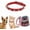 Red, variant on Dog Collar,  Cat Collars Spiky Studded Puppy Collar Boy Stud Rivet Pu Leather Mushroom Adjustable for XSmall Small Medium Breed 1Pack