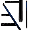 thumbnail image 4 of Scorpion SCO122 Blue Sneaky Pete Cue with Carbon Fiber Shaft Billiard Stick Billiards Cues, 4 of 9