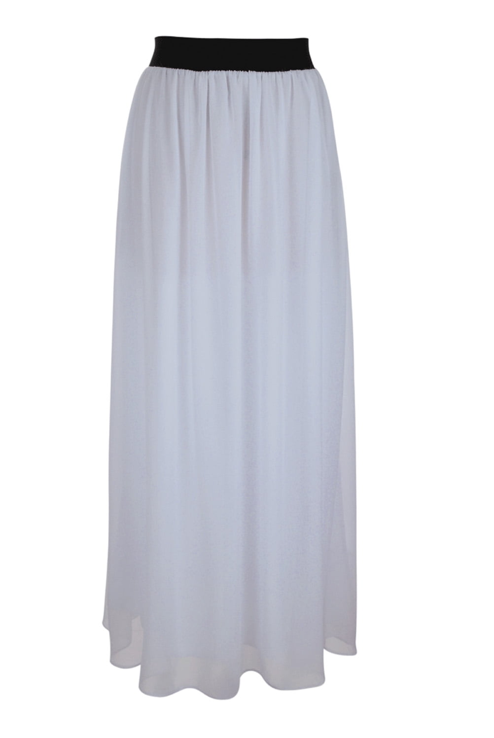 Faship - Faship Women Long Retro Pleated Maxi Skirt White - White,L ...