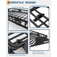 thumbnail image 2 of Global Roof Rack Basket – 200 lbs Heavy Duty Rooftop Cargo Carrier with Extension – Fits SUVs, Trucks & Vehicles – Four-Section Design – Size 84"x39"x6" | Four-section type, 2 of 8