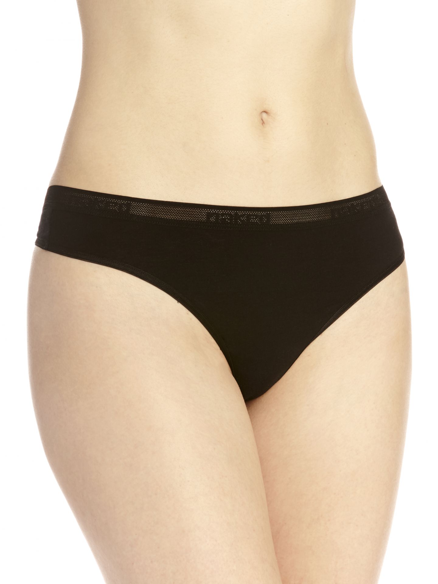 Naked Everyday Pima Cotton Thong, Black, Small - Walmart.com