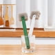 thumbnail image 3 of Gibobby Cepillo de limpieza de botellas de plástico Taza Cepillo Depurador Cepillo de limpieza Florero Botella Limpiador de tarros(Verde), 3 of 5