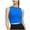 Blue, variant on XuJwPNcy Women's Workout Yoga Crop Tops High Support Sports Bra Round Neck Sleeveless Non Padded Tank Tops