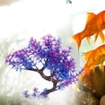 thumbnail image 2 of Ficarrico Acuario Pecera Planta de Plástico Artificial Árbol Curvo Paisaje Adorno (Árbol Púrpura), 2 of 8