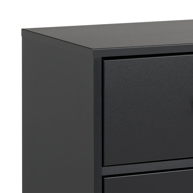 prepac milo mid century modern 7-drawer dresser Prepac Solid Wood Milo Mid Century Modern 7-Drawer Cherry Double Dresser