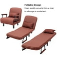 Costway Convertible Sofa Bed Folding Arm Chair Sleeper Leisure Recliner