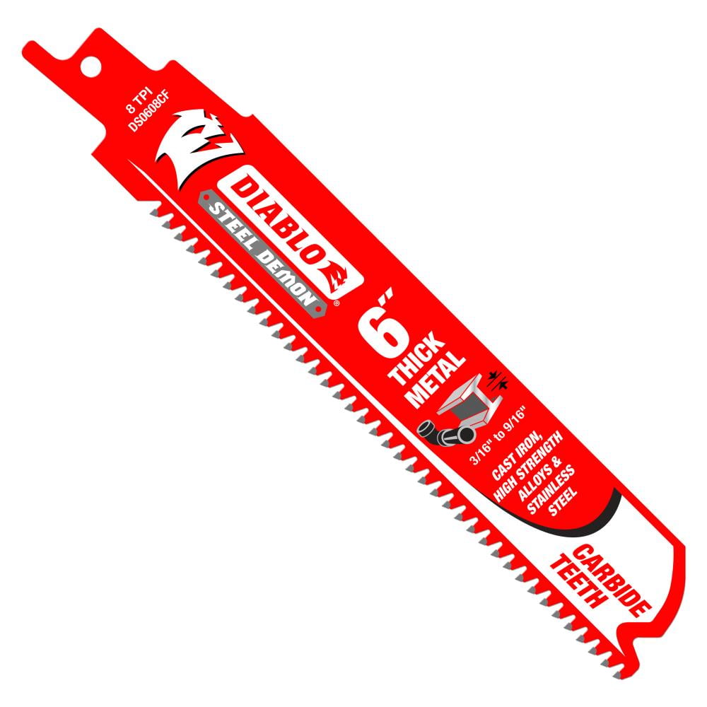 Diablo DS0608CF 6" Carbide Tipped Reciprocating Saw Blade