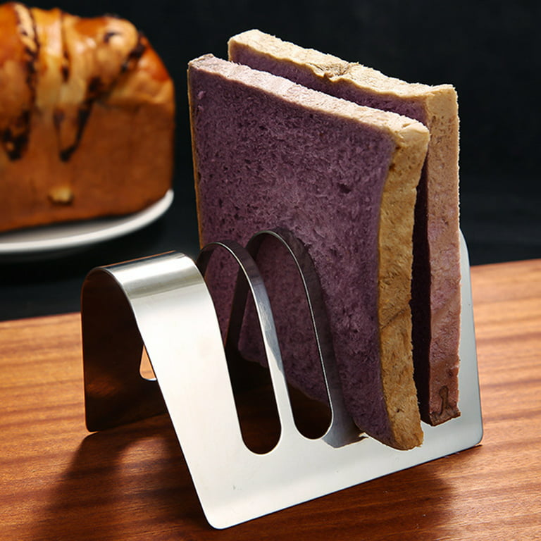 Toast Bread Holder, 6 Slice Stainless Steel Bread Rack for Buffet Breakfast
