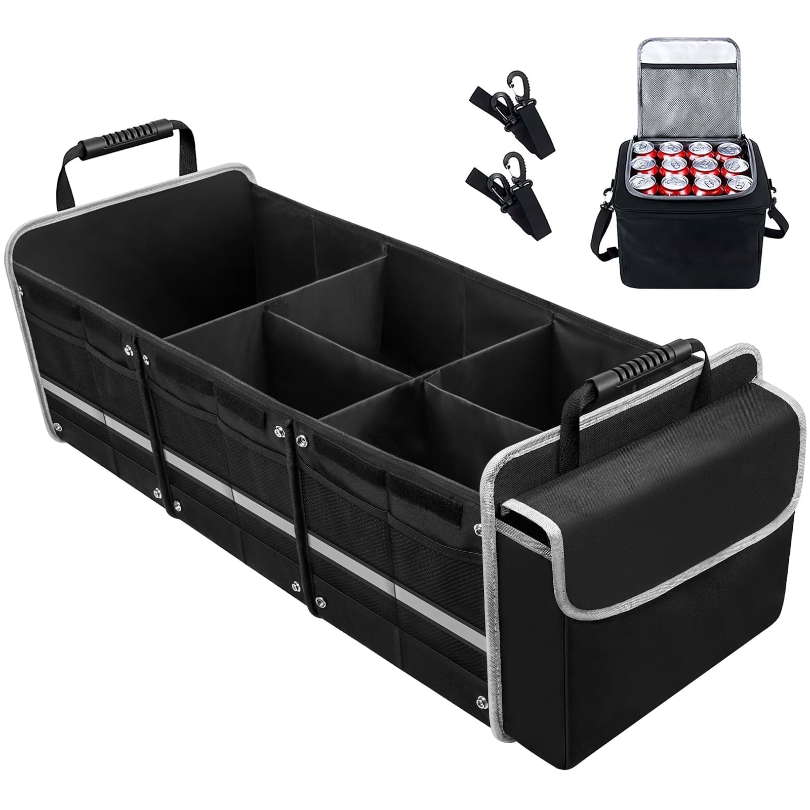 バッグ Quiet Mountain Car Trunk Organizer Creek right side qmc x creek trunk organizer - quiet mountain cafe