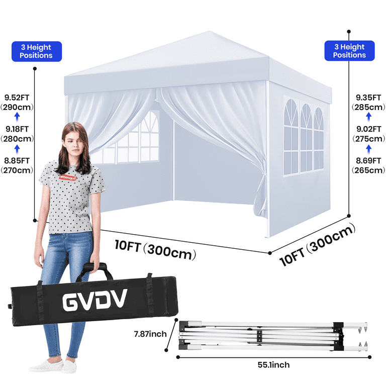 テント Z-Shade 10x10 Pop-Up Outdoor Canopy Tent, Instant Setup for