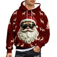 thumbnail image 4 of IWRICH Men's Christmas Hoodie Novelty 3D Graphic Hooded Sweatshirts Funny Holiday Drawstring Sweater Tops with Pocket XL, 4 of 4