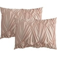 thumbnail image 6 of Nanshing Carla Microfiber 7-Piece Bedding Comforter Set with BONUS Pillows, King, Blush, 6 of 7