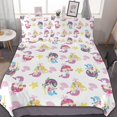 thumbnail image 1 of HAHDAXIA Mermaid Background Bedding Solid Comforter Set for All Seasons 3 Pieces(1 Comforter+2 Pillowcases) Soft Microfiber Bedding Set Twin(86"x70"), 1 of 7