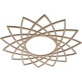 thumbnail image 2 of Ekena Millwork 24"OD x 9 1/4"ID x 3/8"T Eleanor Wood Fretwork Pierced Ceiling Medallion, Red Oak, 2 of 3