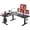 Dark Black, variant on SIAGO 63x55 Inch L-Shaped Standing Desk with Charging Station Corner Desk