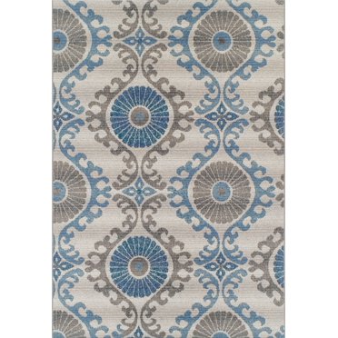 Piazza Light Blue Indoor/Outdoor Rug 5'x7'6