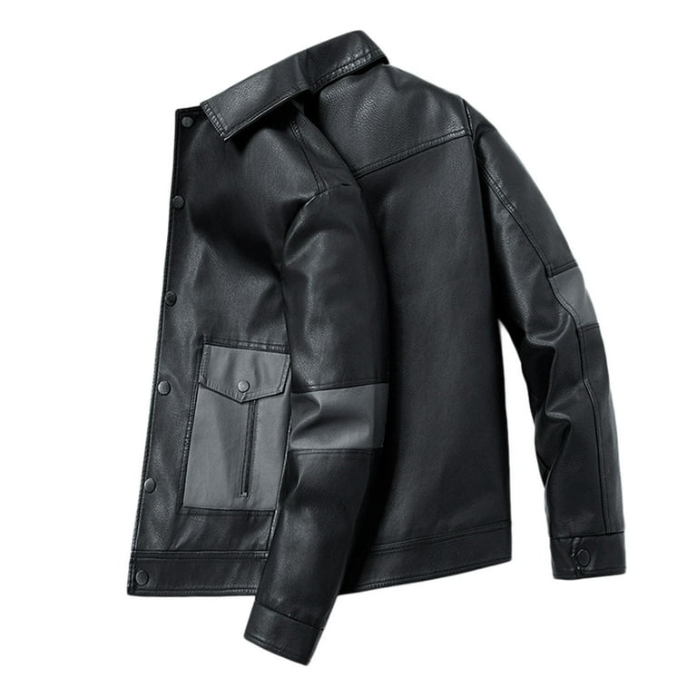 Leather jacket mens walmart top