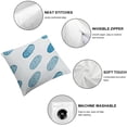 thumbnail image 4 of SHANXI Throw Pillow Covers Blue and Red Pattern Print Cushion Cover Soft Pillow Cases for Home Sofa Bed Chair Car Office Decorative 24x24in, 4 of 5