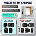 thumbnail image 6 of LATCH.IT White RV Door Lock Replacement | All Metal RV Door Handle Fits 2.75"x3.75" Holes | Trailer Door Latch with 4 Keys Included | RV Door Latch for Trailer, Camper, Fifth Wheel and More!, 6 of 6