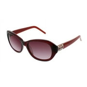 ELLEN TRACY Sunglasses TOSCANA Red Horn 53MM