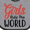thumbnail image 4 of Inktastic Girls Rule the World Boys or Girls Baby Bib, 4 of 4