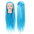 thumbnail image 4 of Mannequin Head, Hairdresser Training Head  Hand Feel Comfortable Practical  For Hairdressing Training Purple,Beige,Sky Blue, 4 of 8