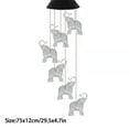 thumbnail image 3 of ZZkhGO Solar Elephant Wind Chime Lights, Colorful Outdoor Garden Decoration, Gift for Mom Women Mother's Day Hanging Mood Light, 3 of 7