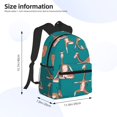thumbnail image 4 of Lsque Giraffes Doing Various Yoga Classic Casual Backpack - Large Capacity Water-Resistant Backpack for School, Work, Travel, and Outdoor Activities, 4 of 8