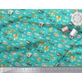 thumbnail image 2 of Soimoi Green Cotton Duck Fabric Fish Ocean Fabric Prints By Yard 42 Inch Wide, 2 of 3