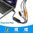 thumbnail image 3 of Convertidor RCA AV a USB C, adaptador de tarjeta de captura de video, 1 canal AV, NTSC, PAL, video S-Video/compuesto s202412242289, 3 of 5