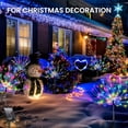 thumbnail image 3 of 8pcs 60 LED 8IN1 Solar Firework Lights Outdoor Total 480 LED Landscape Lights for Garden Party Decor, 3 of 8