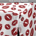 thumbnail image 4 of Kiss Dog Crate Cover, Monochrome Design Warm Tone Girl Kises, Easy to Use Pet Kennel Cover for Medium Large Dogs, 35" x 23" x 27", Ruby and White, by Ambesonne, 4 of 6
