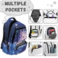 thumbnail image 6 of Aplkyhs Galaxy Axolotl Backpack for Age 9-18 17 Inch Large Capacity School Bag Lightweight Durable Bookbag for Students Travel, 6 of 7