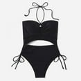 thumbnail image 6 of Sngxgn Women Swimsuit Sport Bathing Suit Swimwear(Black,XL), 6 of 8