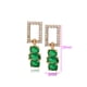 thumbnail image 2 of Aretes Dama Swarovski y Esmeraldas Colgantes Oro 14K Lam dorado Unitalla, 2 of 6