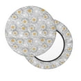 thumbnail image 7 of Uemuo Daisies Flowers Pattern Round Bar Stool Seat Covers Washable Stool Cushion Slipcover Elastic Bar Chair Covers-14 inch, 7 of 7