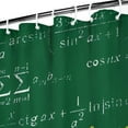 thumbnail image 3 of Math Equations Science Terms Green Pattern Shower Curtain 36"x72" ,Bathroom Decorative Shower Curtains Set with 12 Hooks,Modern Waterproof Washable Shower Curtain, 3 of 6