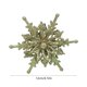 thumbnail image 3 of Adornos navideños de copo de nieve de 12 cm | Adornos colgantes de plástico para árbol | Decoración navideña blanca y verde para ventana (1 unidad), 3 of 6
