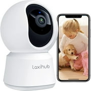 Laxihub P2 Dog Camera, Pan Tilt Motion & Sound Detection Pet Camera, IR Night Vision, Two-Way Audio Pet Monitor