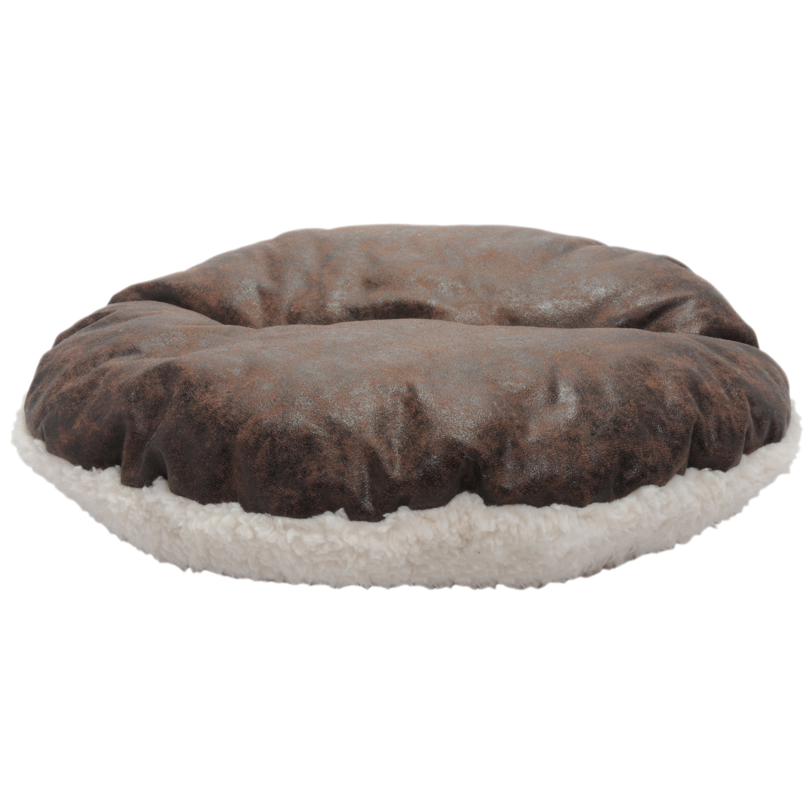 Precious Tails Vegan Leather Deep Dish Cave Pet Dog Bed - Medium