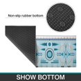 thumbnail image 6 of Blue Geometric Triangle Diamond Pattern Kitchen Rugs Sets Of 2,Anti Fatigue Kitchen Mat Rugs Non Slip Washable,Decorative Kitchen Floor Mats for Kitchen,Sink,Laundry,17"x30"+17"x47", 6 of 7