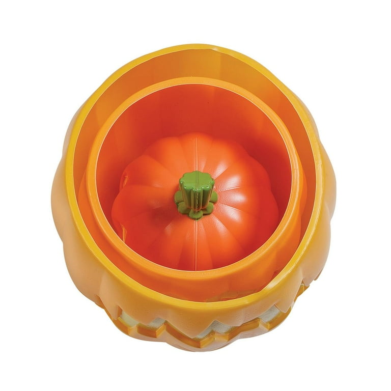 Halloween Stackable Nesting Jack O Lanterns, Set of 3 Pumpkins, 8
