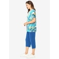thumbnail image 2 of Woman Within Plus Size 2-Piece Tunic And Capri Set, 2 of 4