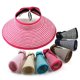 thumbnail image 4 of Sombrero De Paja Enrollable De Ala Ancha Para Mujer, Sombrero De Copa Vacío, Sombrero De Paja De Verano Con Lazo, Gorra De Playa Para Acampar Al Aire Libre Y Senderismo Minnieouse AP007139-02, 4 of 6