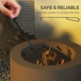 thumbnail image 5 of Resenkos Portable Smokeless Fire Pit, Steel Camping Stove with Fire Poker for Outdoors - Bronze, 5 of 7