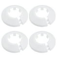 thumbnail image 1 of Uxcell 25mm Cubierta de Tubo de Agua de Plástico PP Decoración Paquete de 4 Blanco, 1 of 5