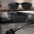 thumbnail image 2 of Gafas de seguridad EDGE SK-XL116 Kazbek XL UV400 Smoke Lens, 2 of 5